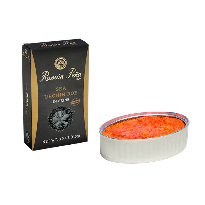 Sea Urchin Roes In Brine OL120 R. Peña LO for wholesale by Ramón Peña