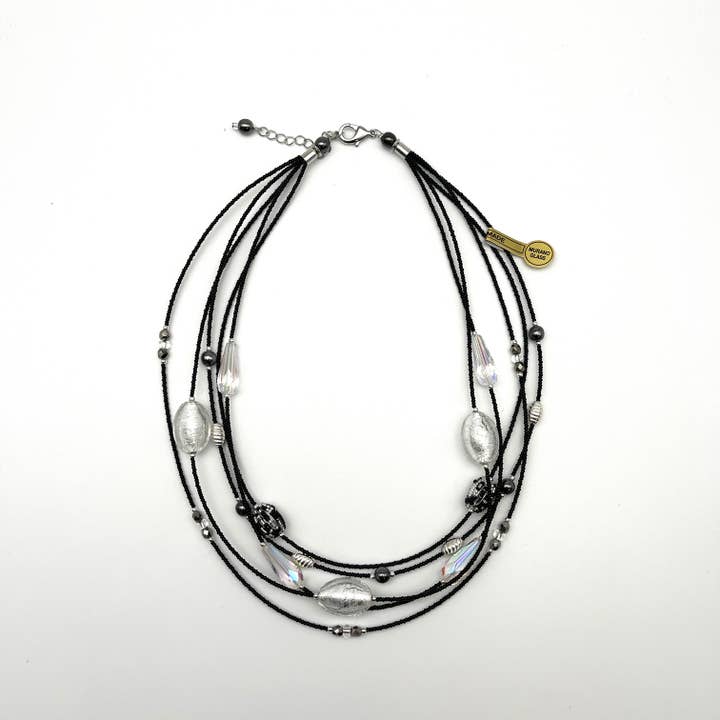Alice Sturzinger LLC - Wholesale Beaded/Pearl Necklace - Alison Murano Glass Layered Necklace - Multiple Color Opt.3