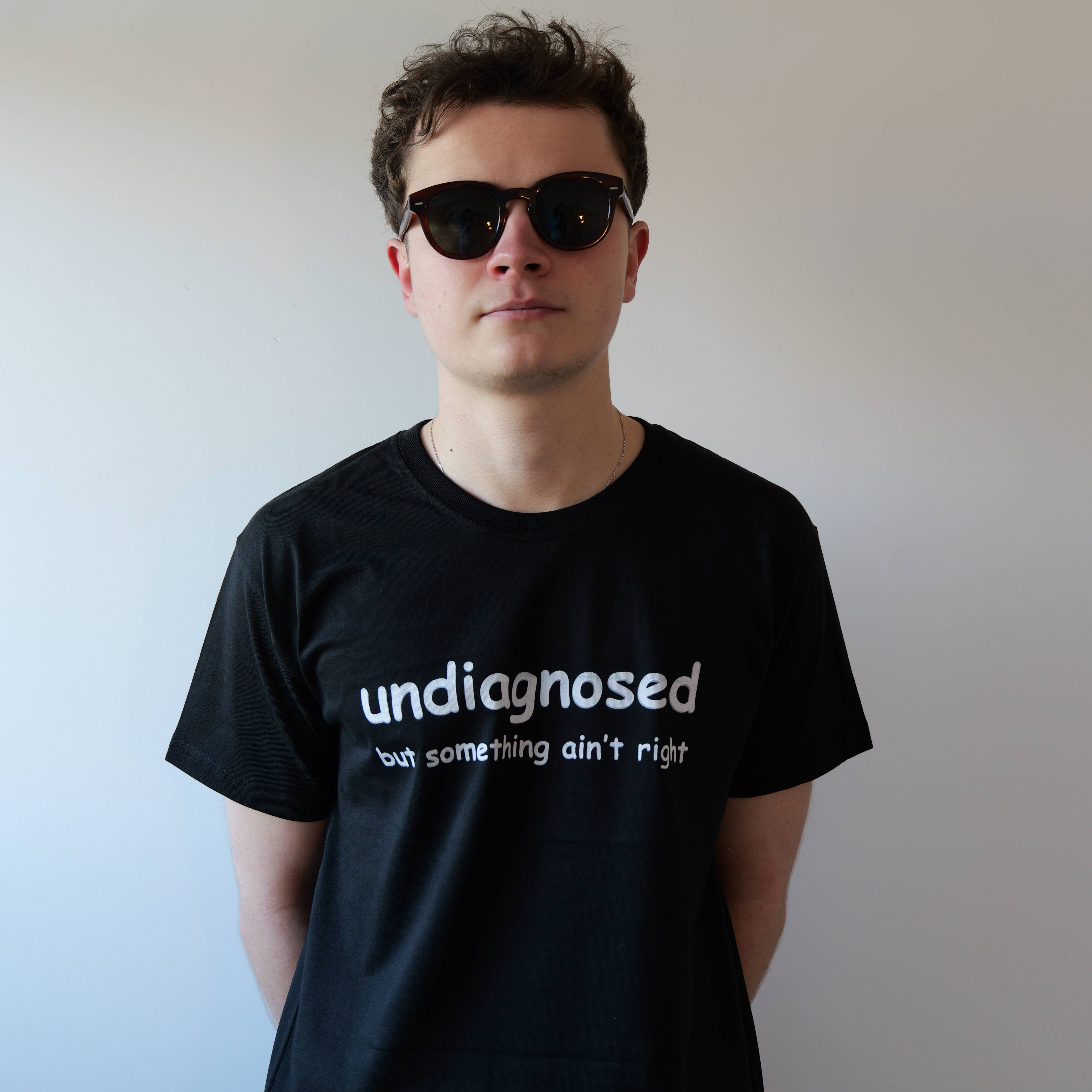 ZZZEBRAAA LIMITED - Wholesale Shirt - Unisex - Undiagnosed T-Shirt - Heavy Cotton - Screen Print ADHD1