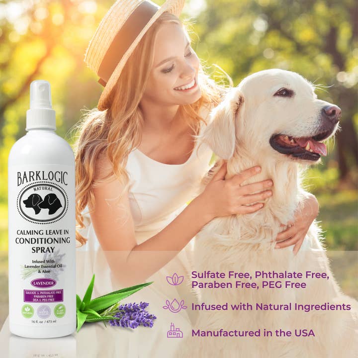 Logic Products - Wholesale Pet Spray - Dog - BarkLogic Calming Leave In Conditioner Spray - Lavender