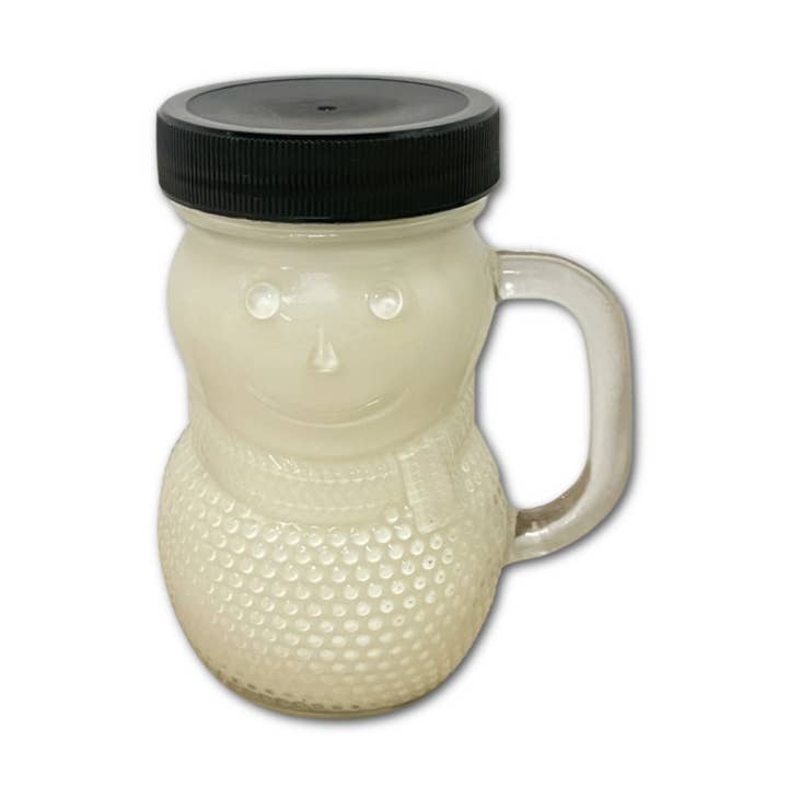 Snowman Christmas Decor Soy Wax Candle Hand Poured for wholesale by Oily Blends