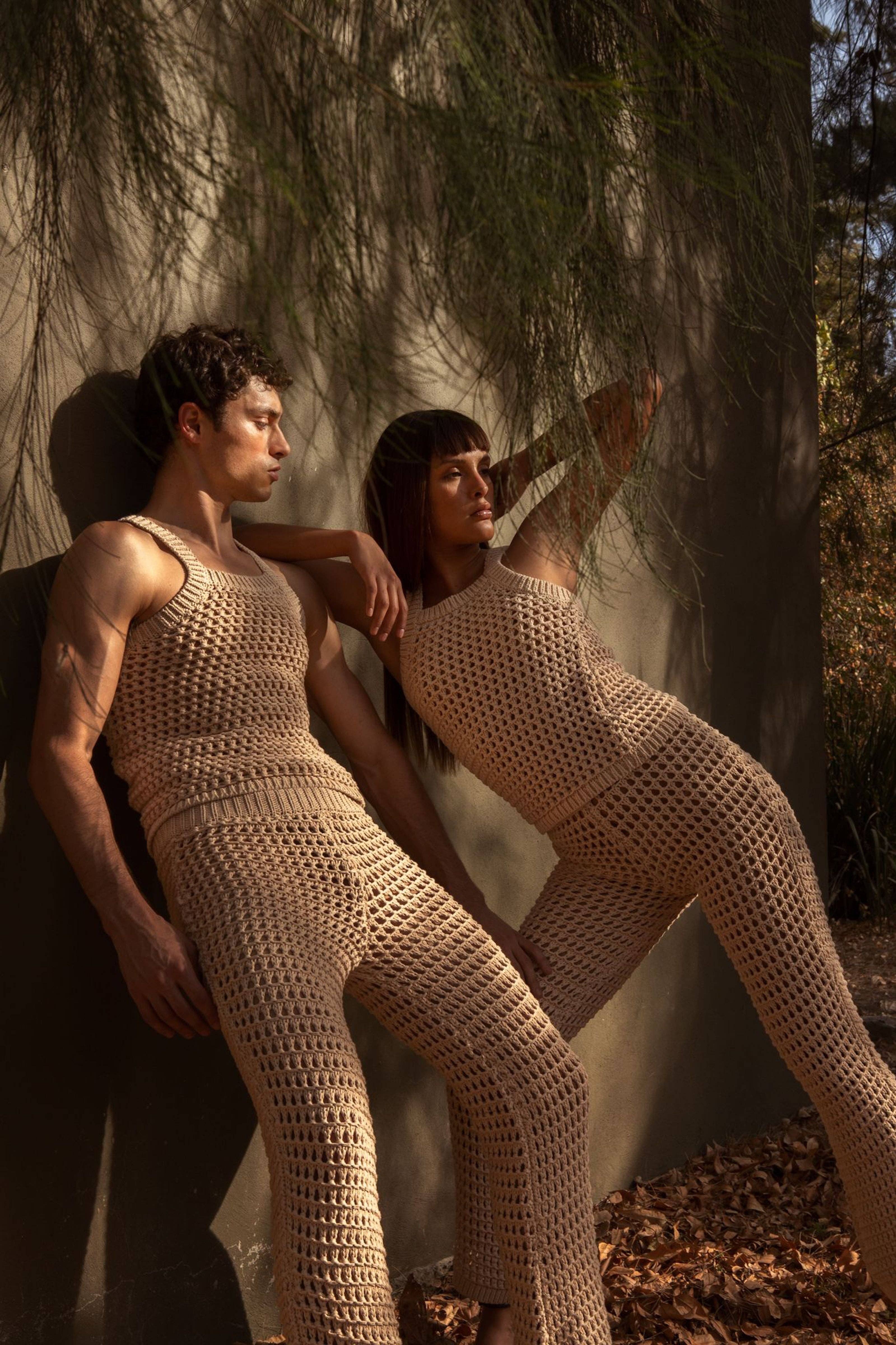 Beige Pointelle Loop Top for wholesale on Faire5