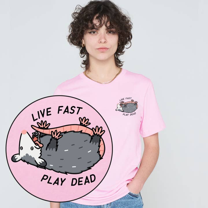 Play Dead Possum T-Shirt (Unisex) für den Großhandel von SassySpud