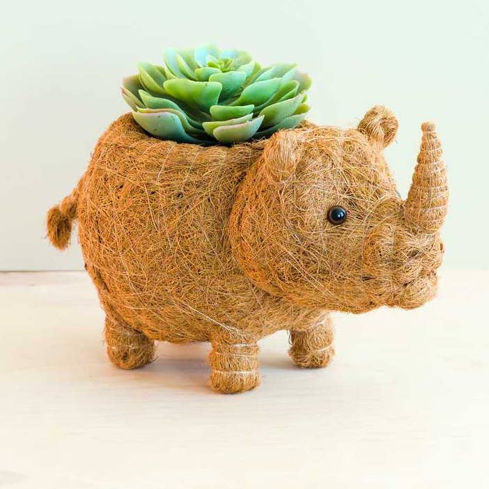 LIKHÂ - Vente Pot - Jardinière Rhino - Pot en fibre de coco | LIKHA | cadeau de vacances0