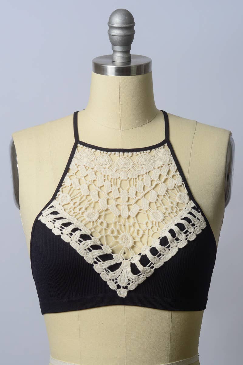 Leto Accessories - Wholesale Bralette - Women's - 🌼 Crochet Brami Top - Open Pack Sizes XS/S, M/L, XL15