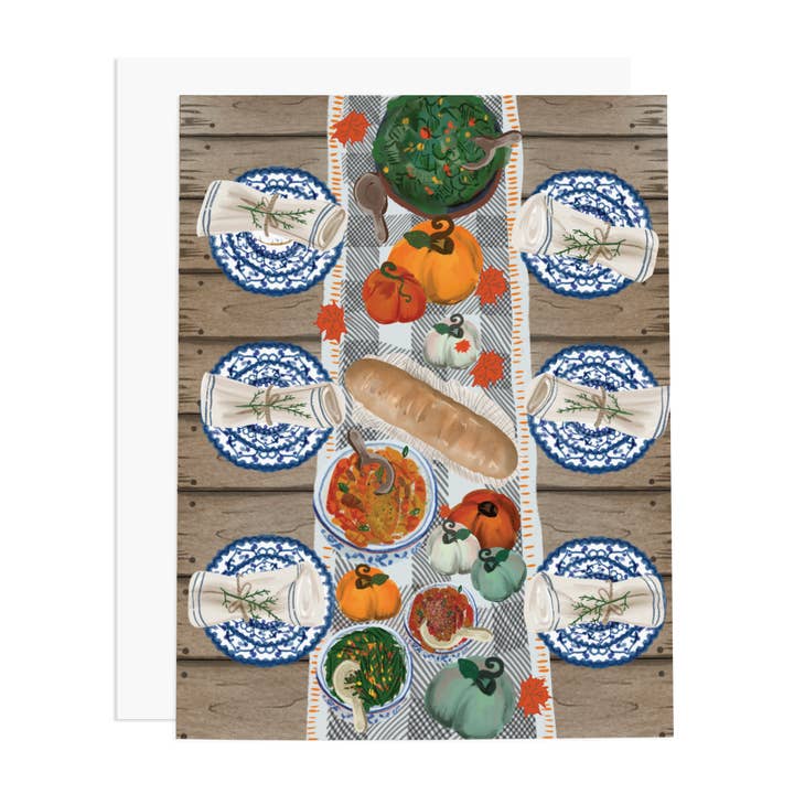 Biglietto di auguri da tavolo del Ringraziamento per la vendita all'ingrosso da parte di Ramus & Co.