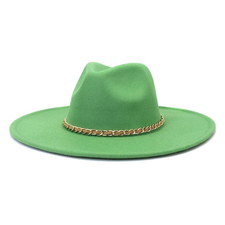 Suzie Q USA - Wholesale Fedora - Women's - Camel Chain Big Brim Peach Heart Top Hat13