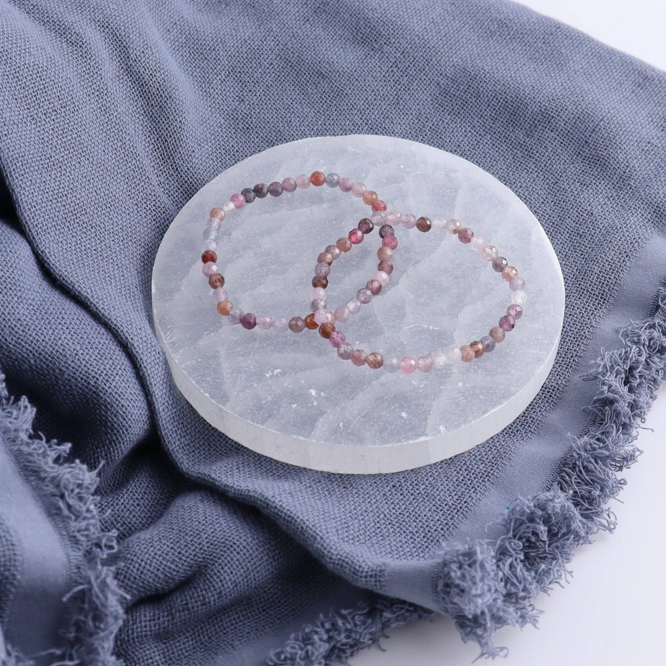 Mi Esperanza Minerals - Wholesale Beaded Bracelet - One Faceted Spinel Bracelet