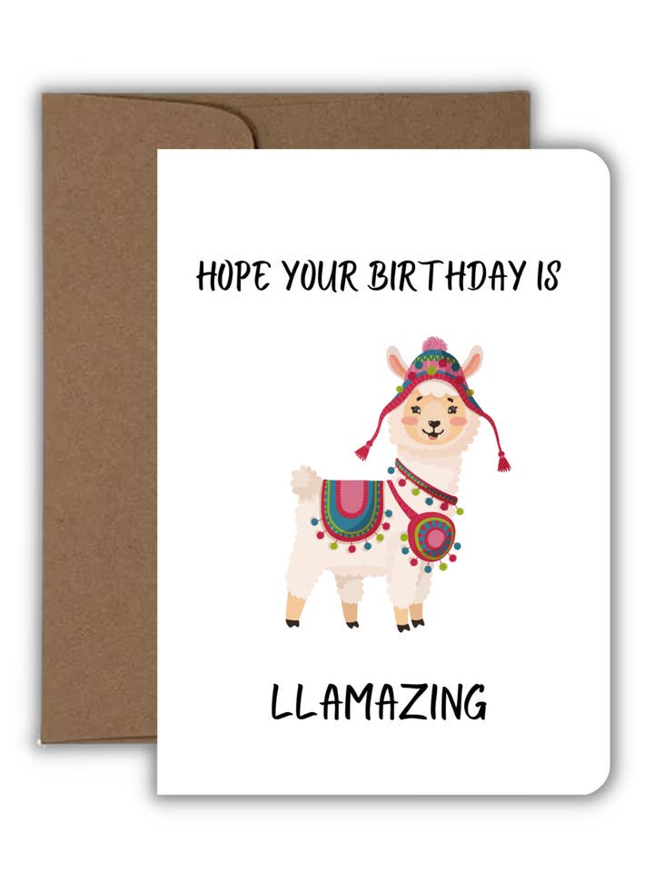 Tarjeta de felicitación - Cumpleaños - Llamazing para venta al por mayor de Fyg & Company, LLC