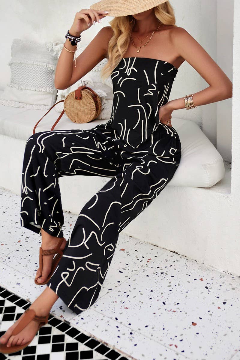 Lily Clothing - Vente Ensemble haut et pantalon (PAS d'intérieur) - Femme - SET IMPRIMÉ À LA MODE POUR FEMMES_CWSTB02541