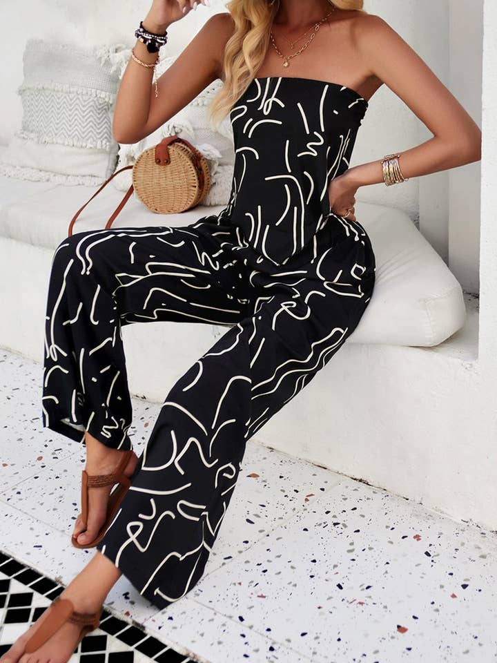 Lily Clothing - Vente Ensemble haut et pantalon (PAS d'intérieur) - Femme - SET IMPRIMÉ À LA MODE POUR FEMMES_CWSTB02541