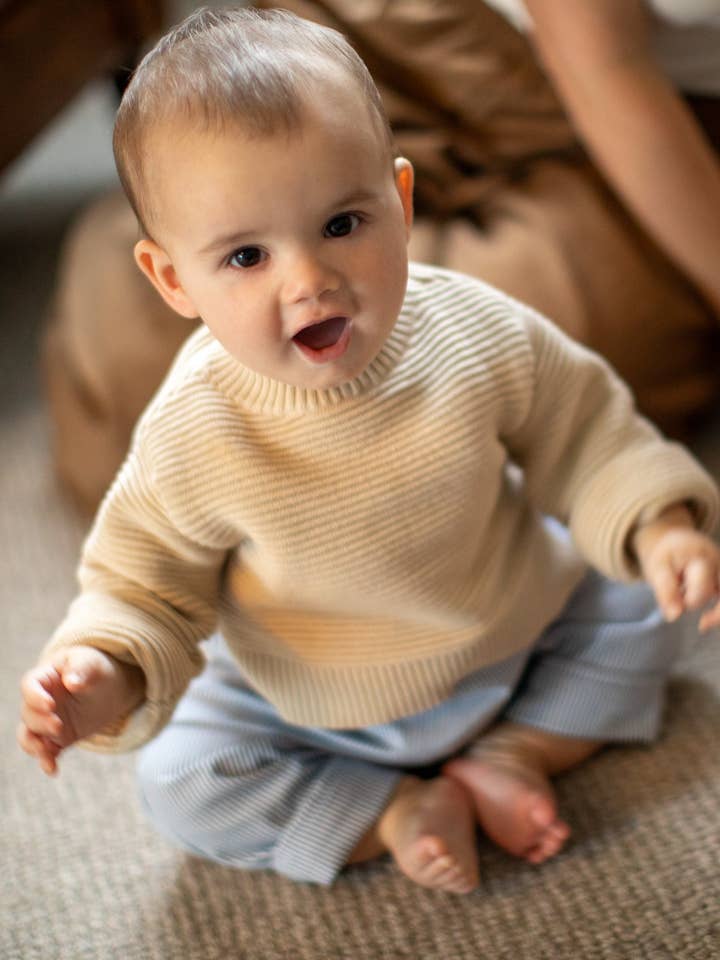 Owlet Jumper | Sand for wholesale by CHALK