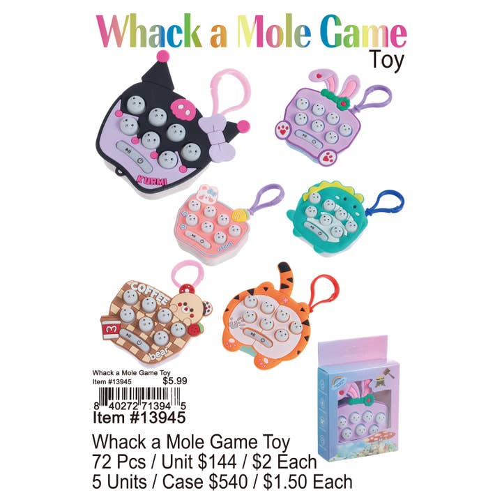 Puka Creations - Wholesale Classic Toy - Kids - Whack a Mole Game Toy