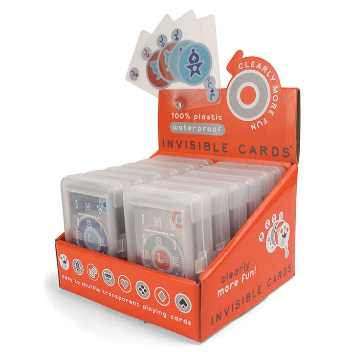 Playing Cards Invisible for wholesale by Kikkerland Design Inc