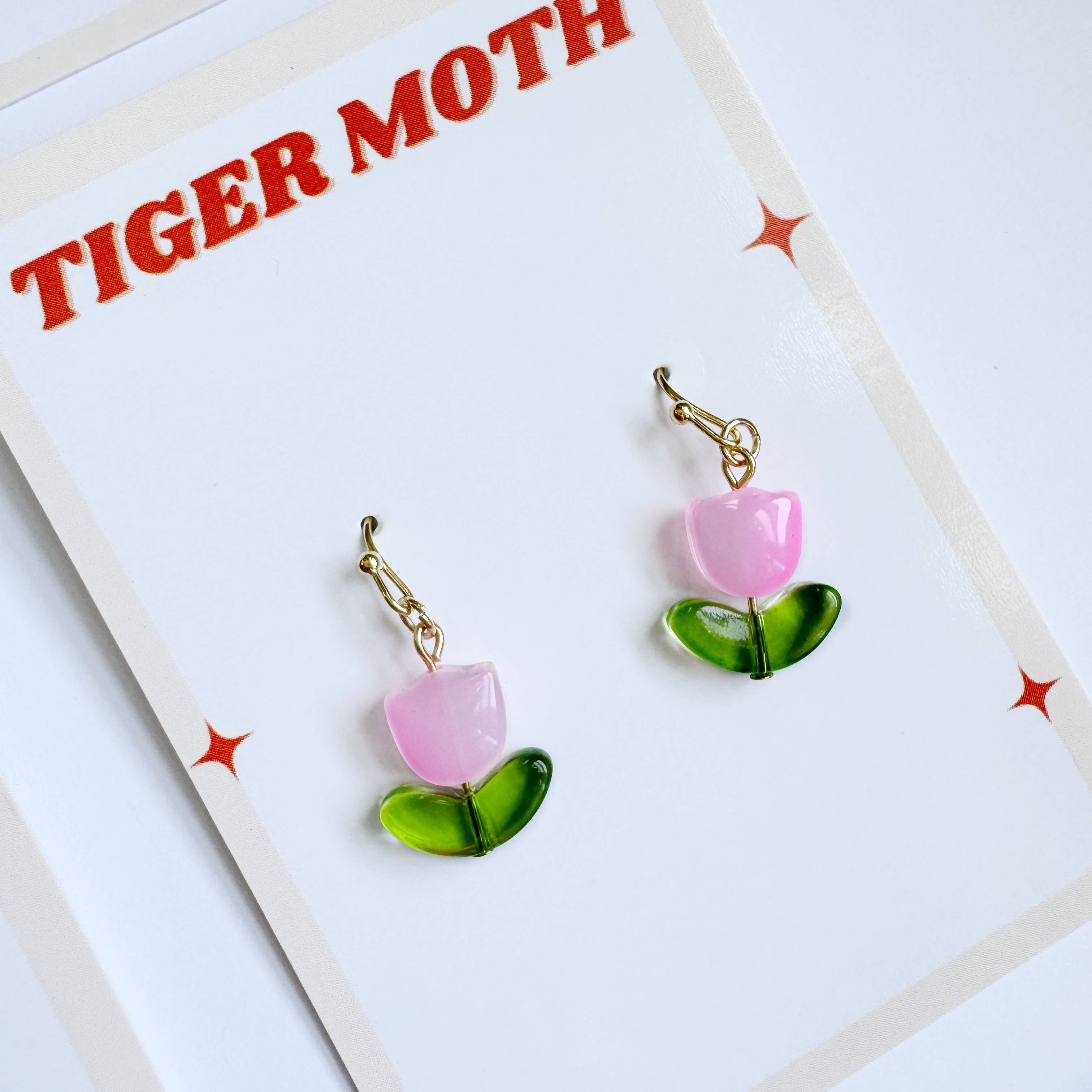 Tiger Moth Goods - Wholesale Dangle Earrings - Glass Tulip Earrings2