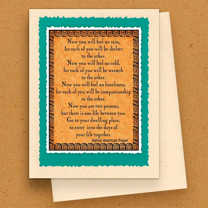 Tarjeta de Felicitación Hecha a Mano - Nativo Americano - Vida Juntos para venta al por mayor de The Kaleidoscope Designs