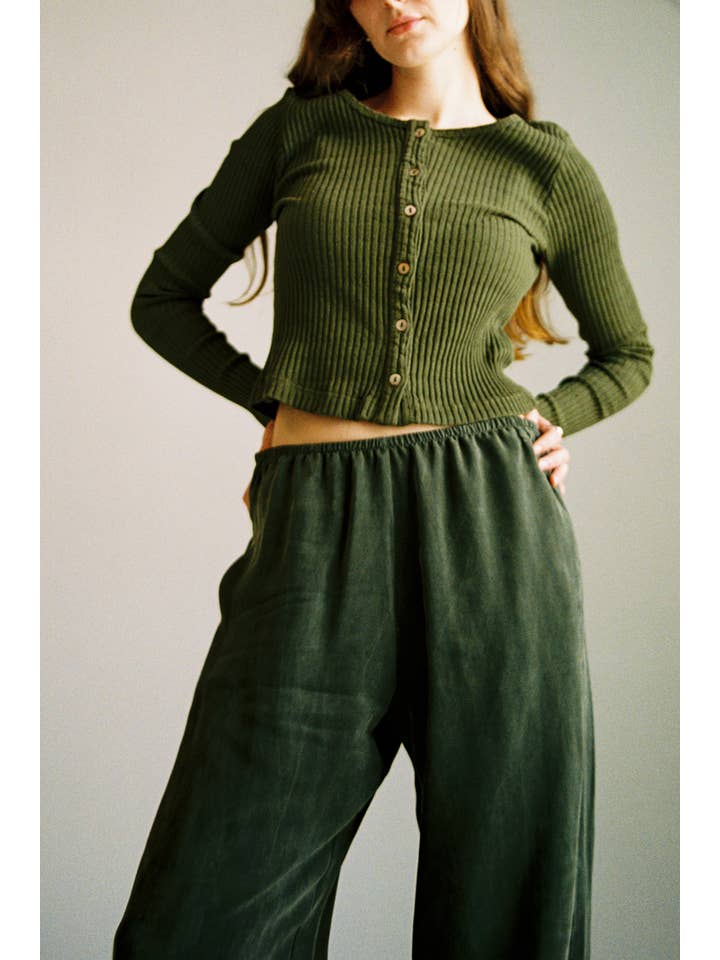 LA RELAXED - Wholesale Cardigan - Women's - Pointelle Cardigan