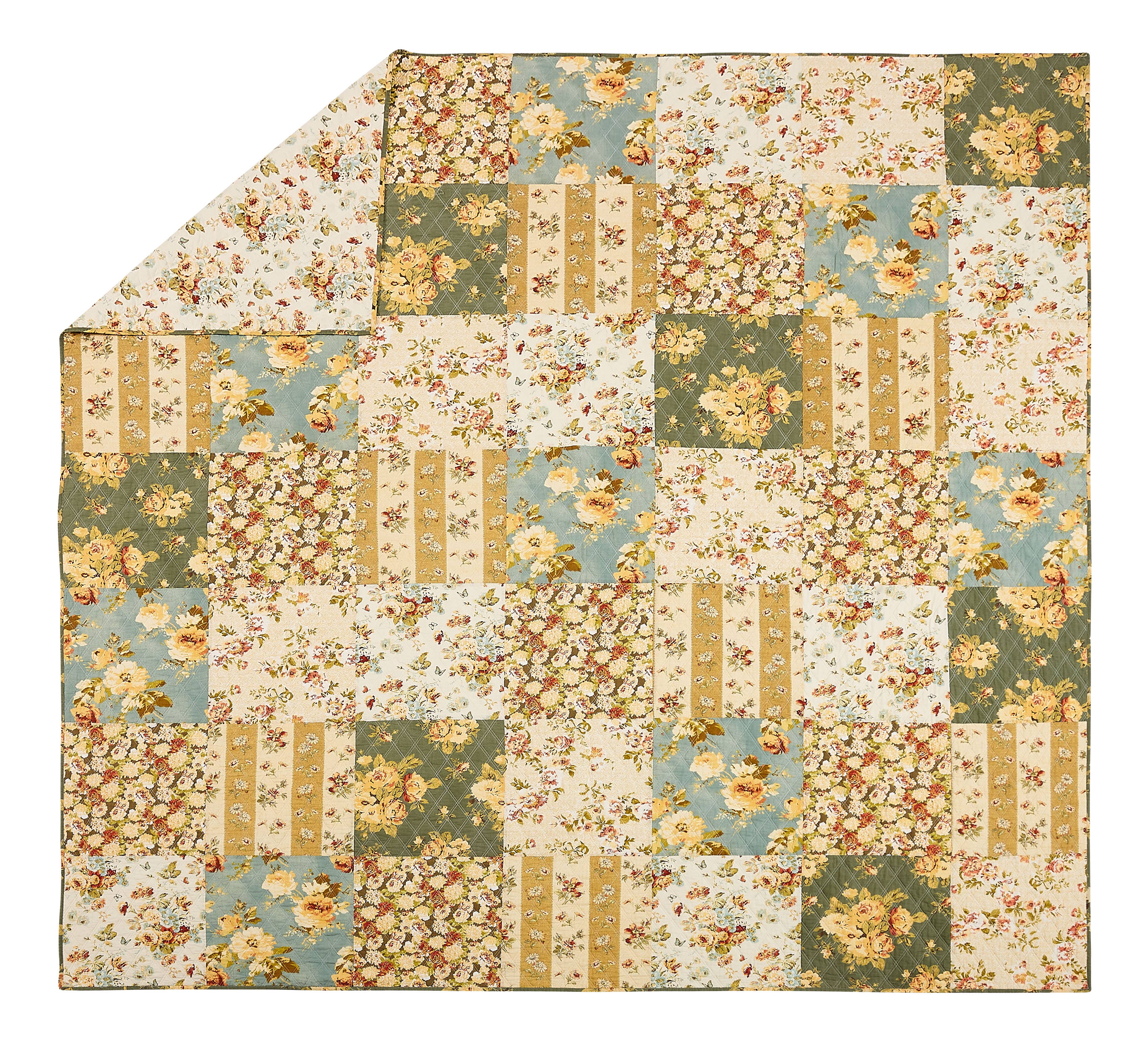 Peking Handicraft - Wholesale Bedding Set - Floral Patch 3-Piece Quilt Set by Modern Heirloom5