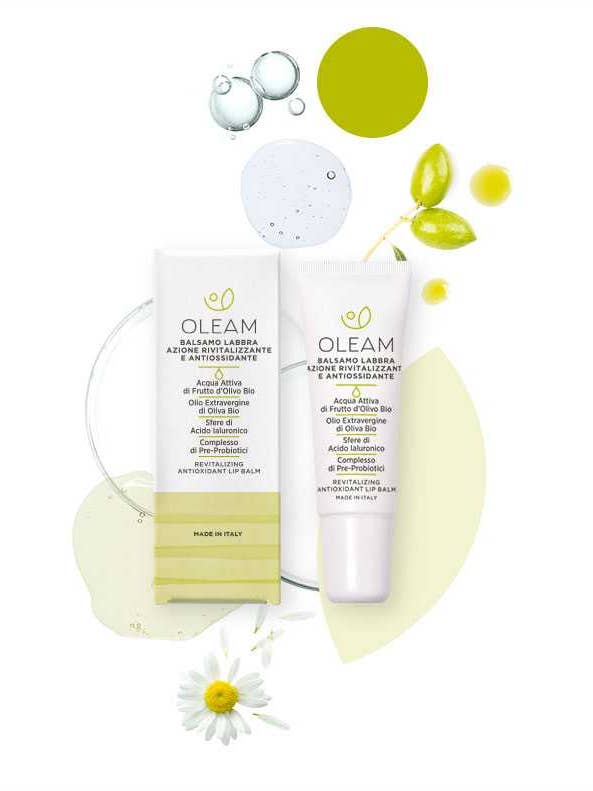 Organic lip balm revitalizing and antioxidant action for wholesale by Oleam