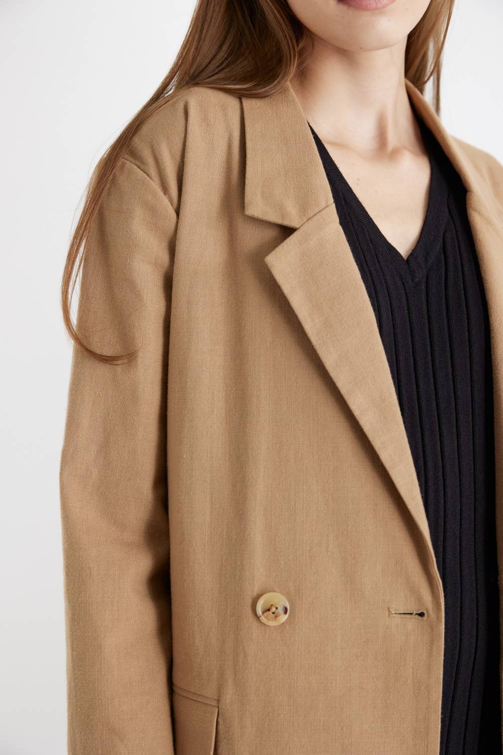 MOD REF - Wholesale Blazer - Women's - The Arla Jacket | Oversized Linen Blazer14