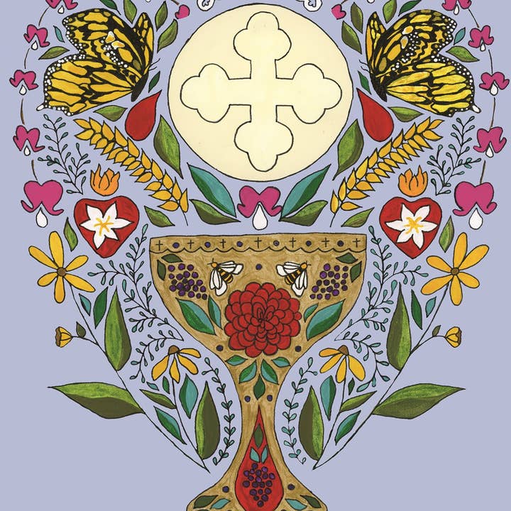 (1001) First Communion Card/Eucharist Card/Wedding Card for wholesale by Catholic Handmade