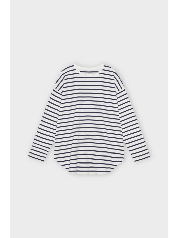 Gestreift in Ecru/Navy lieber Schweißstreifen für den Großhandel auf Faire1