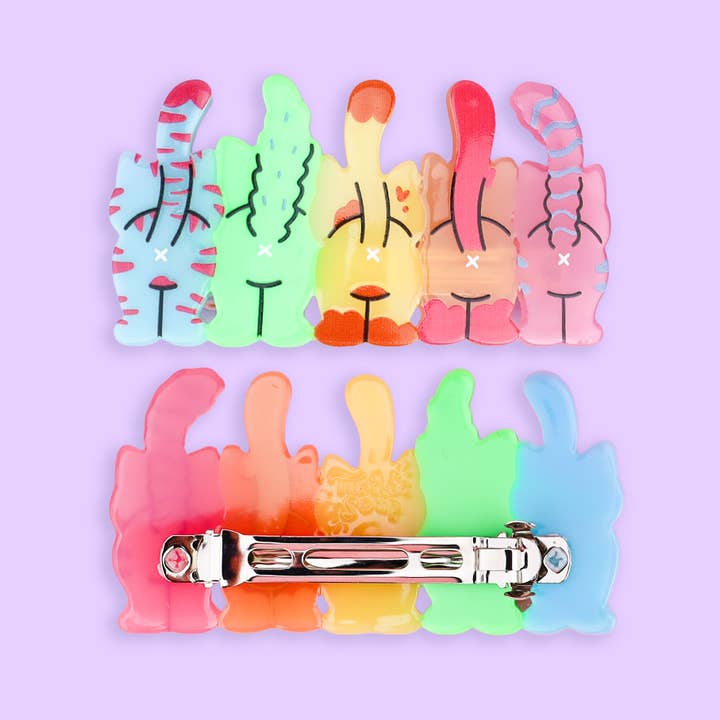 Turtle's Soup - Wholesale Hair Clip - Women's - Cat Butts Hair Clip Set, Cute Hair Accessories, Cat Clips