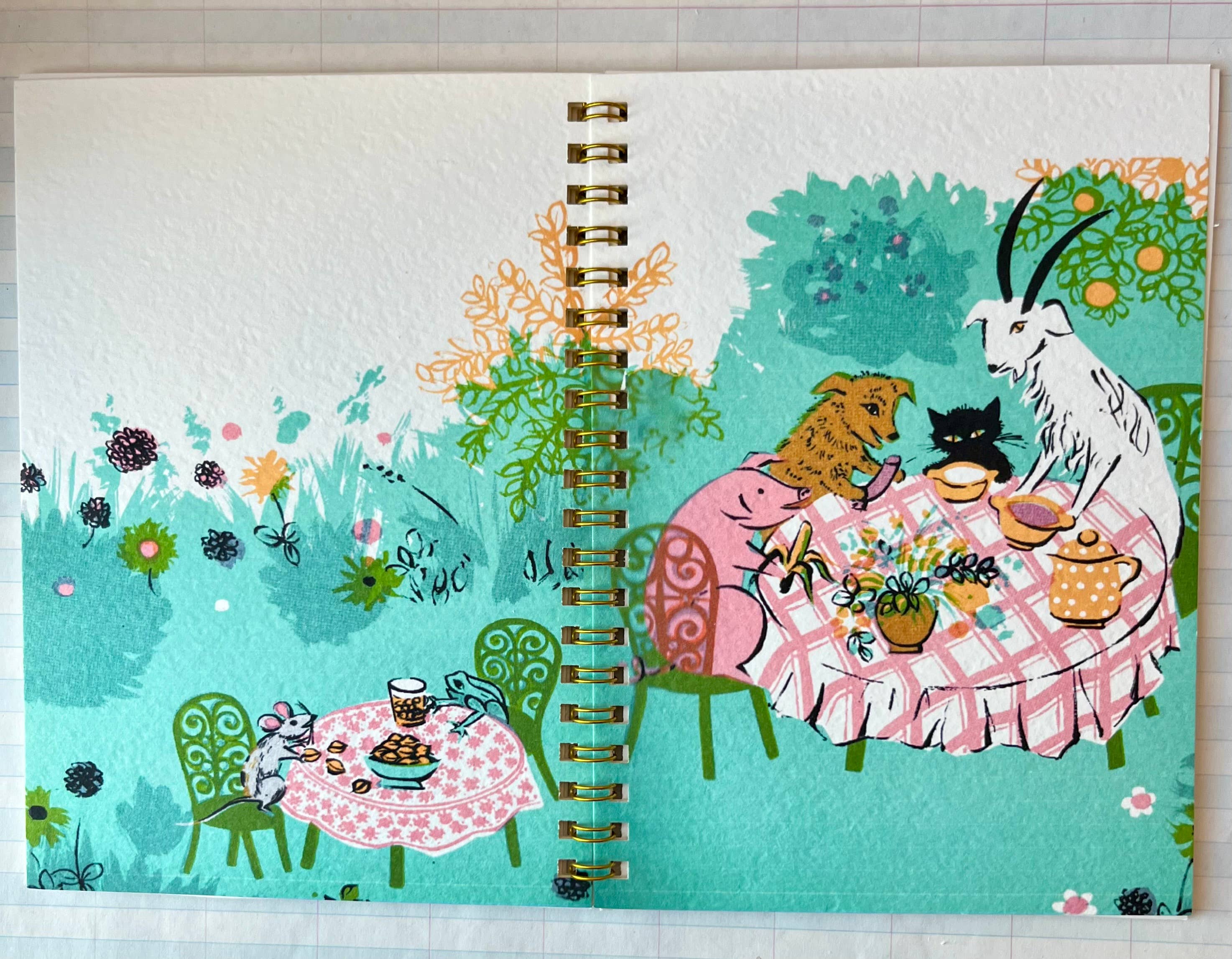 Parcel – wholesale Notebook – Garden Party Notebook1