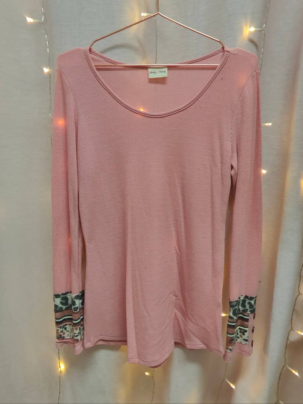 lovely melody - Wholesale T-Shirt - Women's - 8023-LONG SLEEVE T-SHIRT WITH CUFF DETAIL10