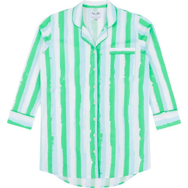 Women's Drawbertson Wild Stripes Night Shirt for wholesale by Sant and Abel