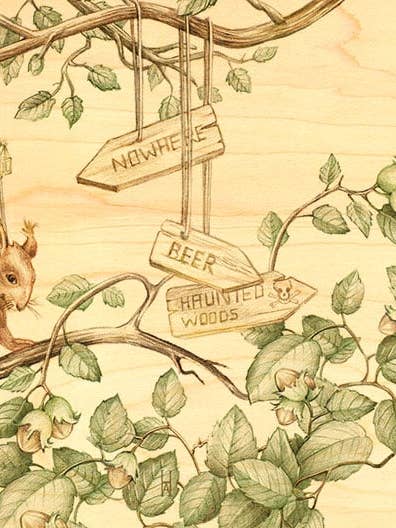 VYKORT TRÄ EKORRE RESA för wholesale av Hironwoods