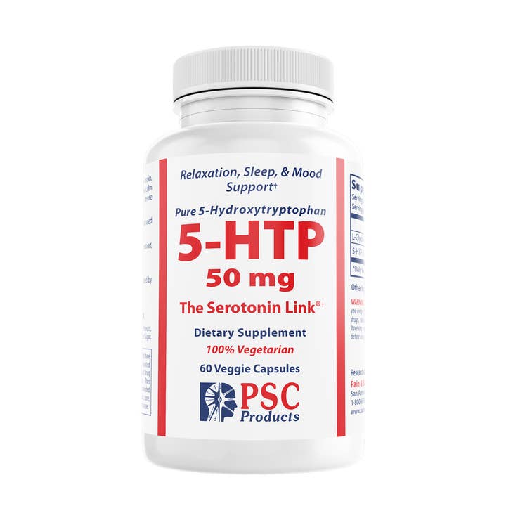5-HTP 50 mg — Calm, Mood & Sleep Aid Capsules for wholesale by Pain and Stress Center Products