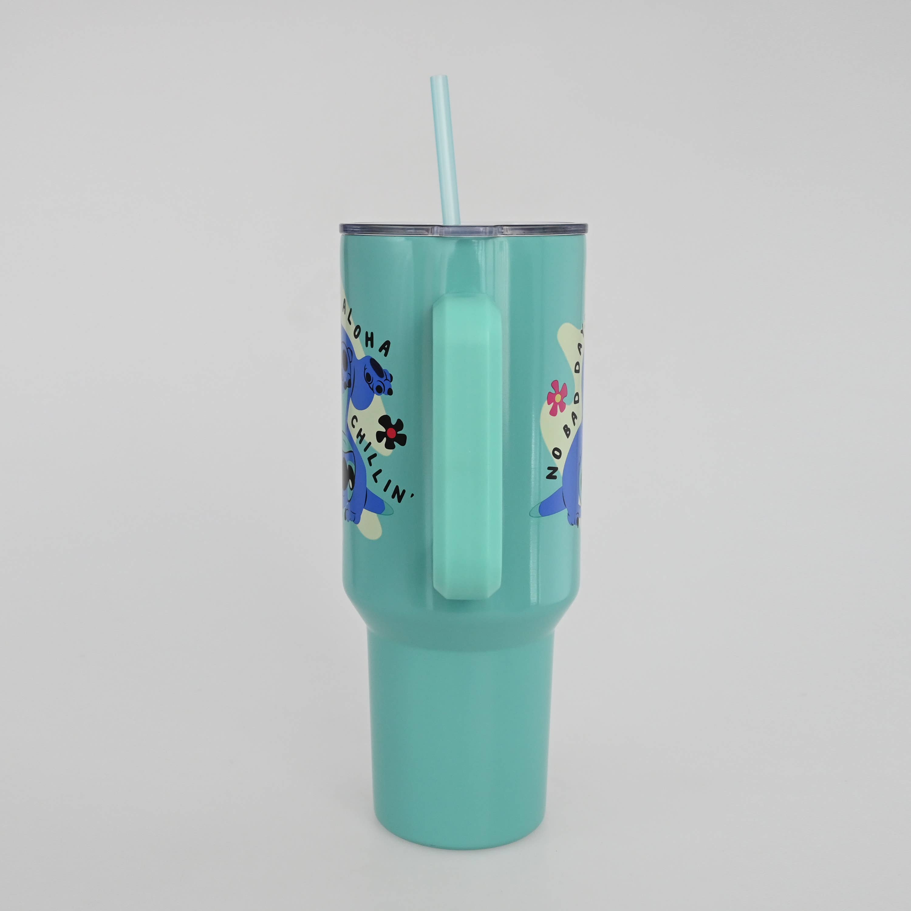 Silver Buffalo - Wholesale Insulated Mug/Tumbler - Lilo and Stitch 40oz Stainless Steel Tumbler w/ Handle2