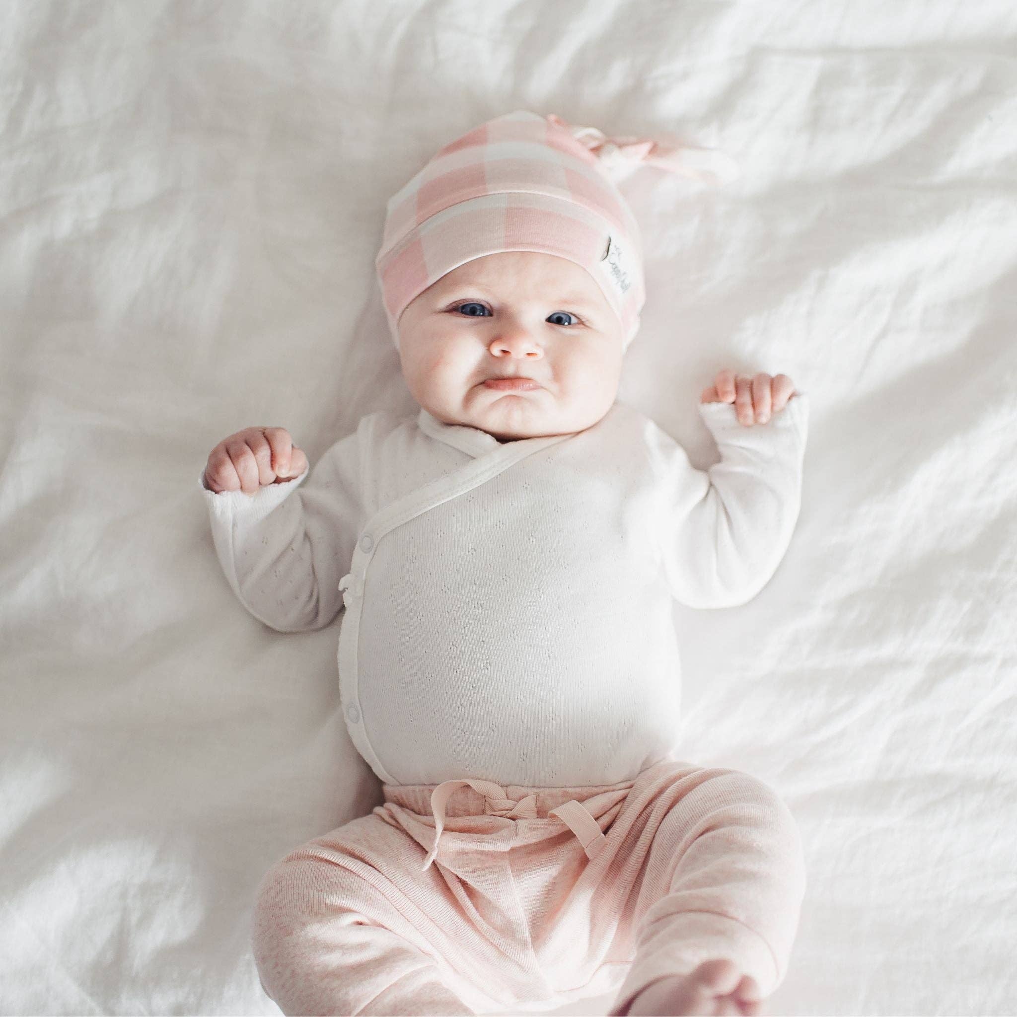 Copper Pearl - Wholesale Newborn/Knit Hat - Baby - Top Knot Hat - London5