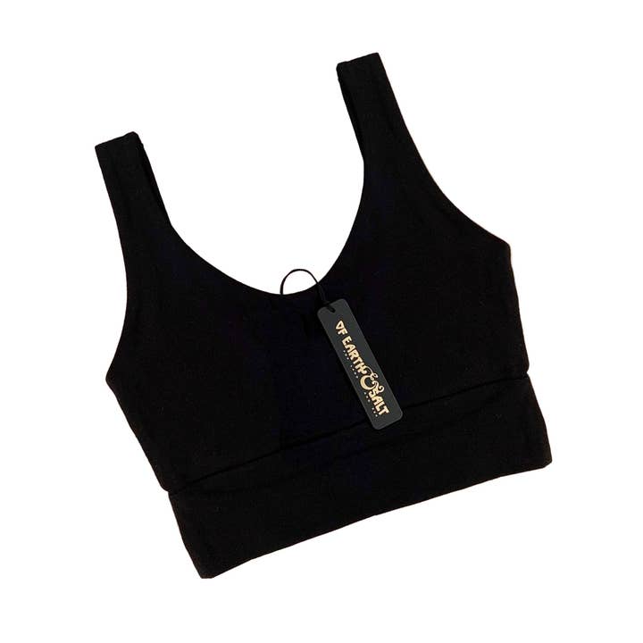 Crop Tank || Black for wholesale by Of Earth & Salt