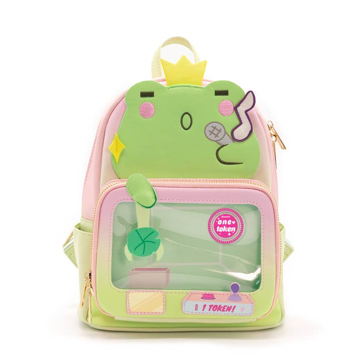 Bewaltz - Wholesale Backpack - Kids - Claw Machine Pin Collector Backpack - Singing Frog