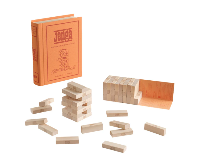 WS Game Company - Wholesale Stacking Game - Jenga Vintage Bookshelf Edition6