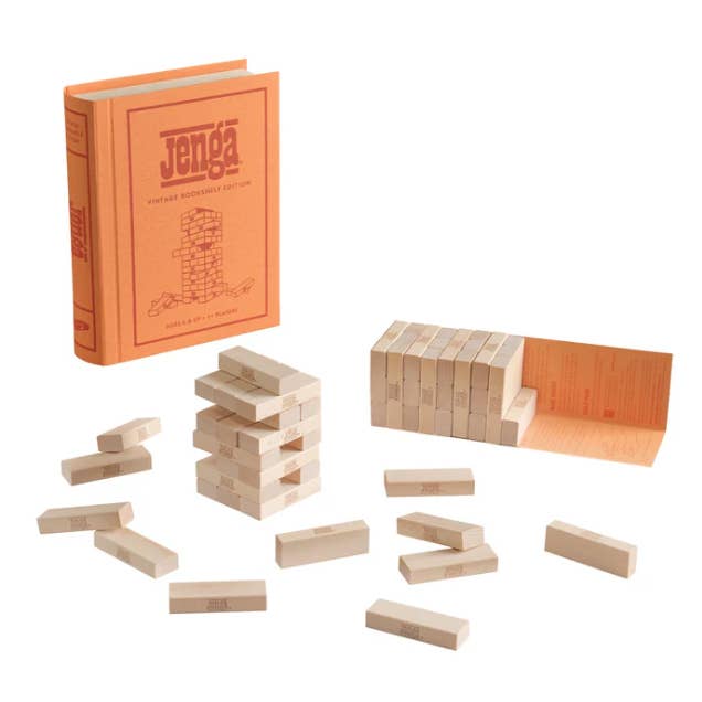 WS Game Company - Wholesale Stacking Game - Jenga Vintage Bookshelf Edition6