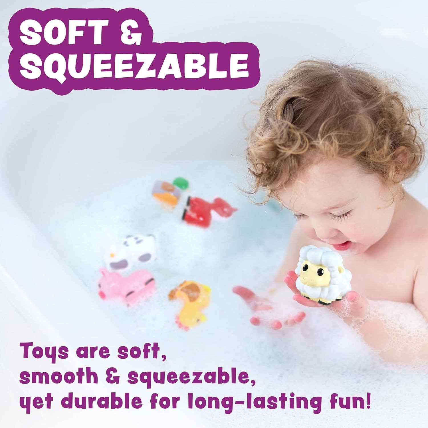 Tub Works LLC - Wholesale Bath Toy - Baby - Tub Works® Barnyard™ Mold Free Bath Toys, 6 Pack4