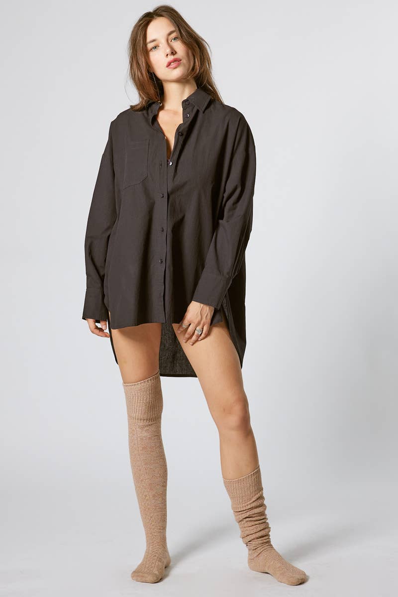 Signature 8 - Wholesale Button Down Shirt - Women's - OVERSIZED SHIRT S1924C19