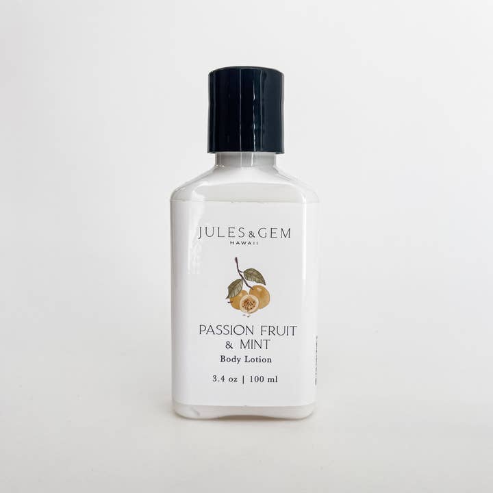 Jules + Gem Hawaii - Wholesale Body Cream/Lotion - Passion Fruit + Mint 3.4 oz Body Lotion