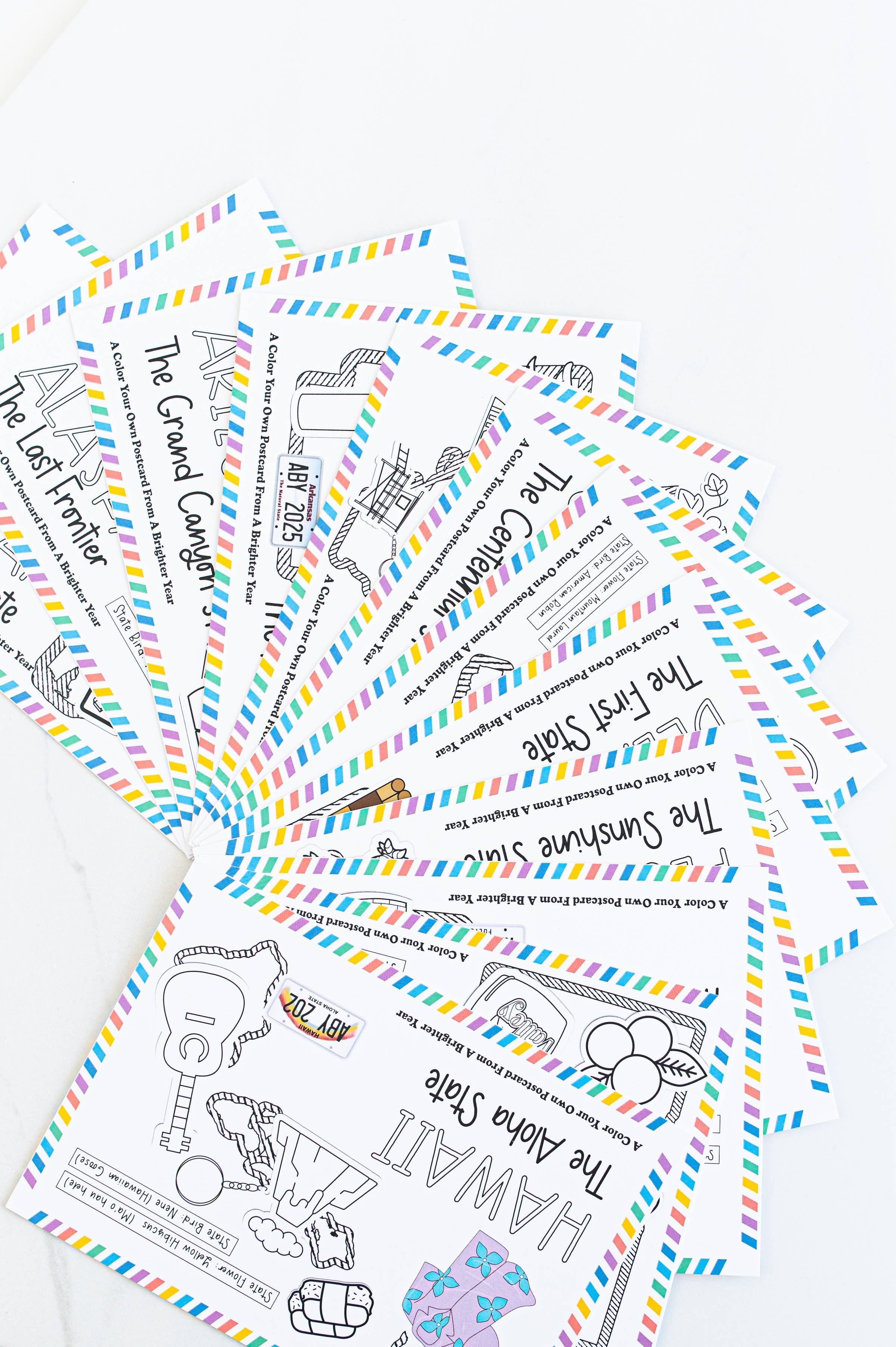 A Brighter Year – Engroshandel Postkort – Farvelæg dit eget Utah State-postkort4