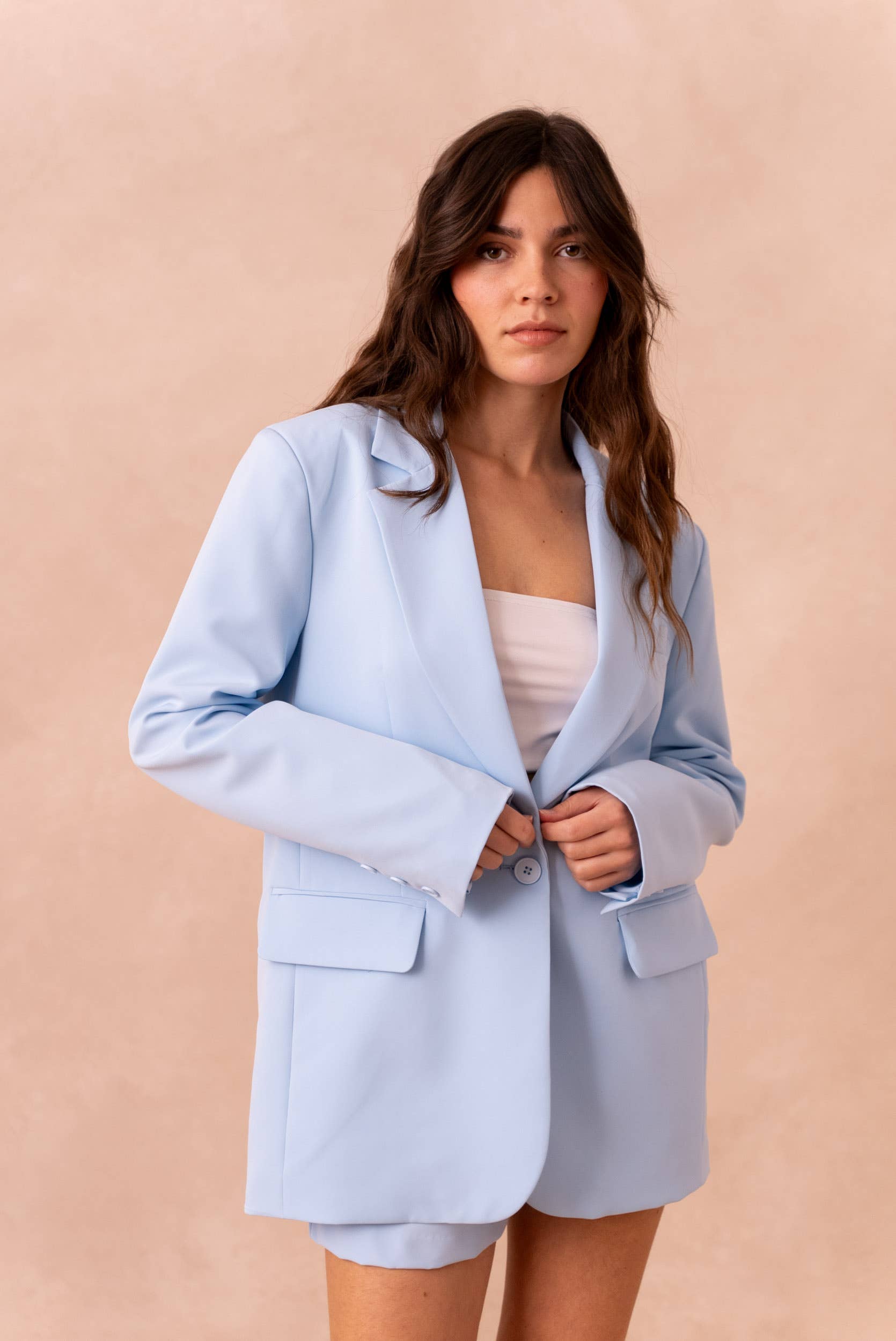 Attentif Paris - Wholesale Suit Jacket - Women's - [Timeless] Solid oversized jacket timeless23