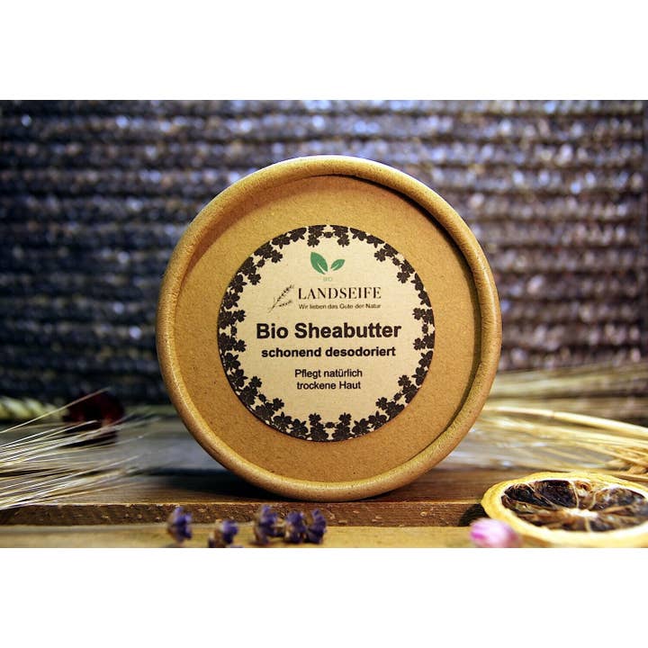 Bio Sheabutter schonend desodoriert - die natürliche Hautpflege ohne Geruch für den Großhandel von Landseife