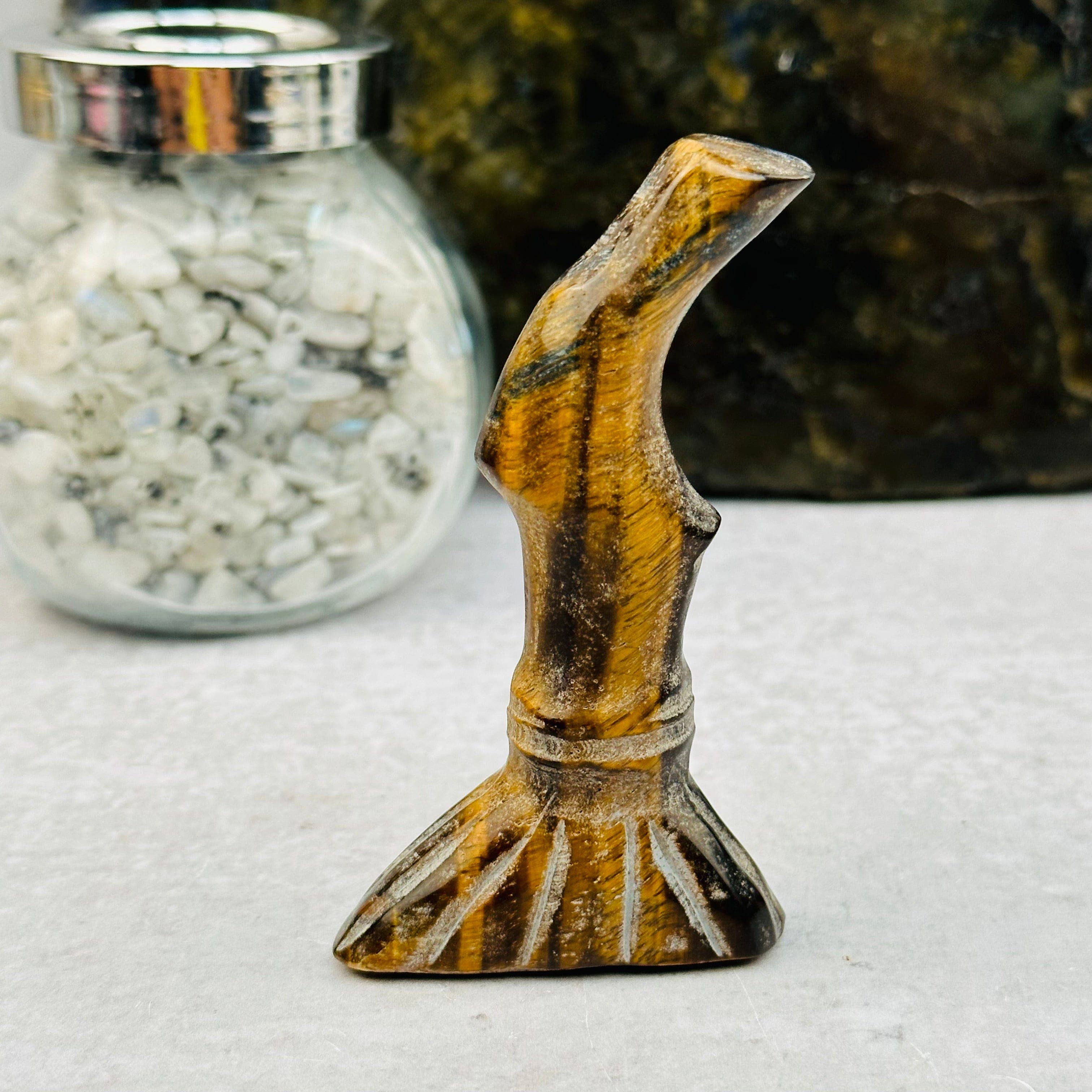 Rock Paradise - Wholesale Decorative Figurine - Crystal Carved Gemstone Witch Broom - Halloween11