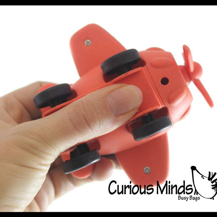 Curious Minds Toys - Vente Avion miniature – enfant - 1 petit hélicoptère en forme d'avion - Blé compostable écologique