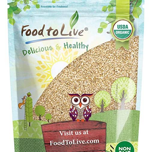 Food To Live - Wholesale Seeds/kernels - Organic Unhulled Sesame Seeds — Whole White Sesame Seeds
