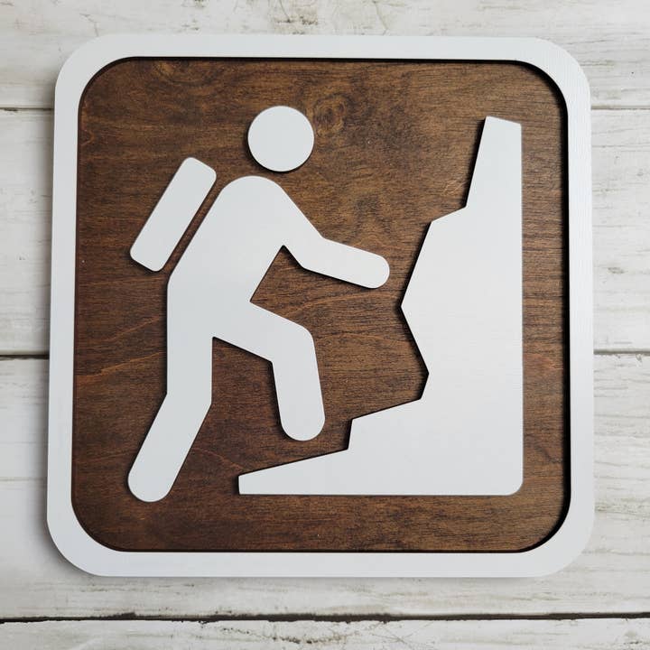 National Park Rock Climber Sign for wholesale by cherelle lynne