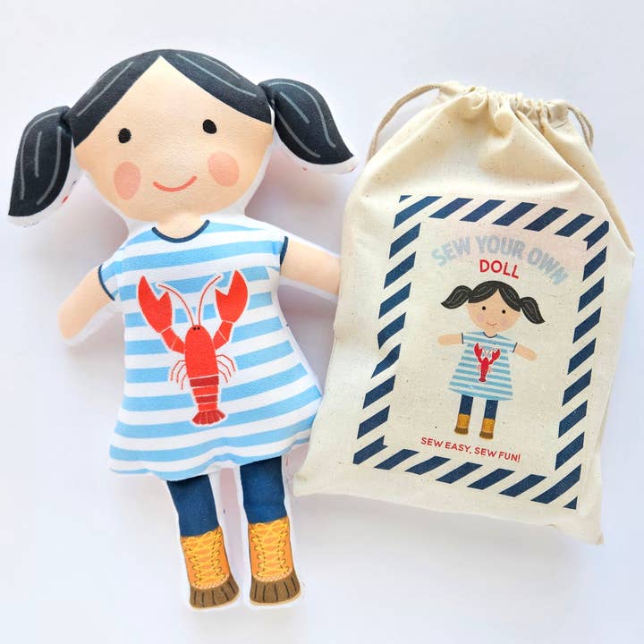 Sew Your Own Lobster Girl Doll Kit for wholesale by Nickwilljack