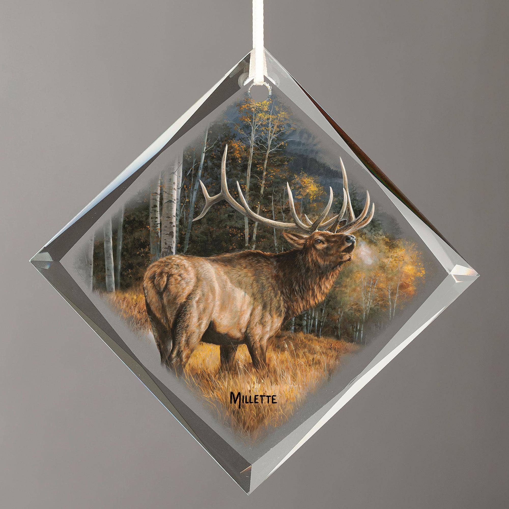 Art Brand Studios - Wholesale Ornament - DIAMOND GLASS ORNAMENT MEADOW MUISC ELK0